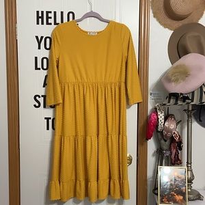 yellow dot boutique dress